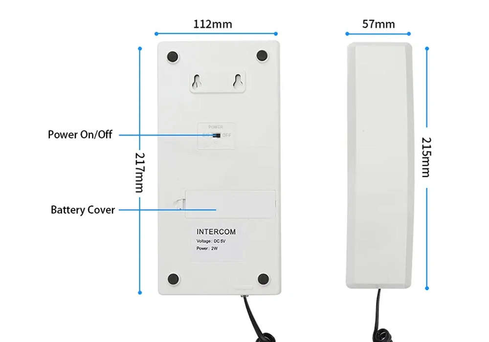 Buildings Office School Costless Calling Two-Way Audio Telephone Long Range Walkie Talkie Wireless Intercom System